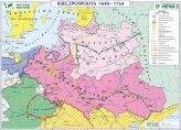 Rzeczpospolita 1648 - 1764 - Rzeczpospolita w okresie rozbiorów - mapa ścienna