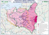 Działania Armii Czerwonej na ziemiach Polskich 1944 - 1945 - Polska po II wojnie światowej - mapa ścienna