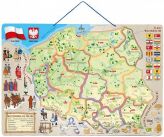 Magnetyczna mapa Polski 3w1 możliwość zawieszenia mapy
