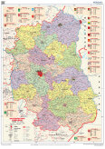 Województwo lubelskie - ścienna mapa administracyjna