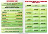 Język polski (fleksja, składnia, ortografia, literatura) zestaw plansz formatu A1