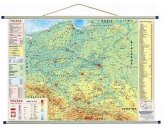 Polska fizyczna z elementami ekologii 100x70 cm - gabinetowa mapa ścienna