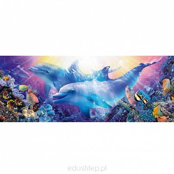 Puzzle 1000 Elementów Panorama Delfiny Ravensburger