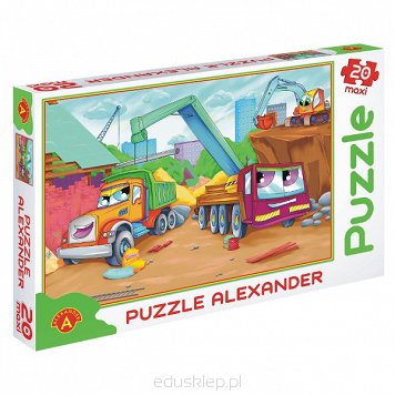 Puzzle 20 Elementów Maxi Maszyny Bud Alexander