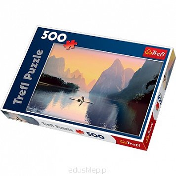Puzzle 500 Elementów Rzeka Lijang, Chiny Trefl