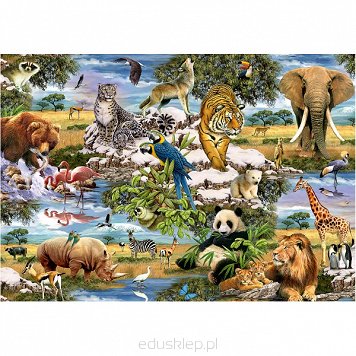 Puzzle 1000 Elementów Zwierzęta Świata Trefl