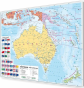 Australia polityczna 148x78cm. Mapa do wpinania korkowa.