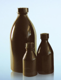 Butelka PE-LD brązowa w/sz 1000ml nakrętka GL28