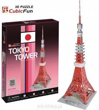 Puzzle 3D Wieża Tokyo Tower Cubicfun