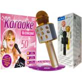 Solidny mikrofon bezprzewodowy + DVD karaoke dla dziewczynek
