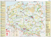 Polska - ochrona przyrody i sieć ECONET - mapa ścienna  