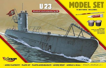 Zestaw modelarski - Niemiecki  okręt podwodny U23
