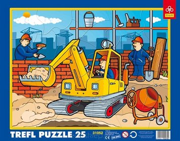 Puzzle 25 Elementów Na Budowie Trefl