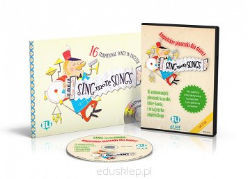 Sing More Songs ksiażka + DVD-ROM - angielskie piosenki dla dzieci (karaoke z wokalem oraz wersją instrumentalną)

Książka Sing More Songs wraz ze swoją multimedialną reedycją w formie programu w formie programu do nauki języka angielskiego, składająca się z 16 wpadających w ucho, tradycyjnych piosenek angielskich i amerykańskich w wykonaniu rodowitych użytkowników języka angielskiego.