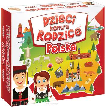 Dzieci kontra Rodzice: Polska gra planszowa pudełko