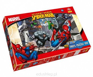 Puzzle 100 Elementów Spiderman, Atak Trefl