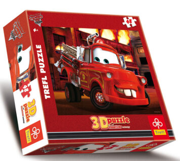 Puzzle 48 Elementów 3D Płonący Budynek Trefl