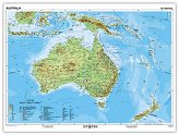 Australia mapa fizyczna język angielski