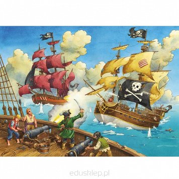 Puzzle 100 Elementów XXL Bitwa z Piratami Ravensburger