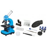 Mikroskop uczniowski Bresser Biolux SEL 40x-1600x niebieski