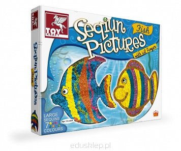 ZDOBIENIE CEKINAMI, RYBKI - Sequin Pictures, Fish. Toy Kraft