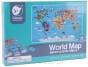 Puzzle Mapa Świata Kontynenty 48 el. widok pudełka