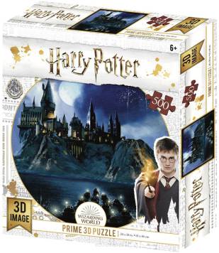 Harry Potter: Magiczne puzzle - Hogwart nocą (500 elementów) widok pudełka