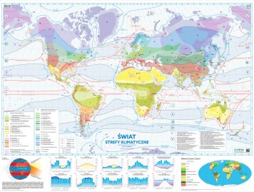 Dzięki ściennej mapie „Świat – strefy klimatyczne” w skali 1:19 000 000 w prosty sposób można poznać rozmieszczenie pięciu głównych stref klimatycznych na naszej planecie.
Wymiar:
200 x 150 cm