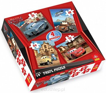 Puzzle 4 w 1 Cars 2 Trefl