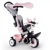 Rowerek trójkołowy Baby Driver Komfort plus różowy Smoby