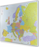 Europa kodowa 141x105cm. Mapa do wpinania korkowa.