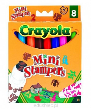 Flamastry Mini Stempelki 8 sztuk Crayola