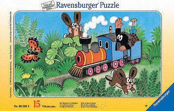 Puzzle 15 Elementów Krecik Maszynistą Ravensburger