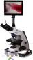 Cyfrowy trójokularowy mikroskop laboratoryjny z systemem optycznym z korekcją nieskończoności, ekranem i filtrami w zestawie