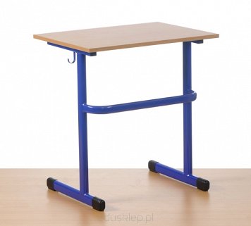 Stół szkolny 1 osobowy o stałej wysokości rozmiar 6 (wzrost ucznia: 159 - 188 cm).