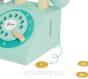 Klasyczny Drewniany Telefon dla Dzieci 4 el. monety 