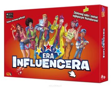 Era Influencera to wciągająca gra planszowa, idealnie wpisująca się w zainteresowania dzieci i młodzieży!
