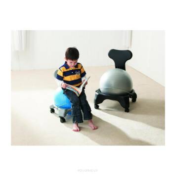Krzesło zaprojektowane specjalnie na potrzeby dzieci.

Elastyczna, okrągła, miękka kula będąca siedziskiem krzesełka może skutecznie poprawić postawę oraz zmysł równowagi.

Piłkę można samodzielnie pompować zgodnie z indywidualnymi potrzebami.