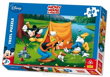 Puzzle 160 Elementów Mickey, Donald, Goofy Trefl