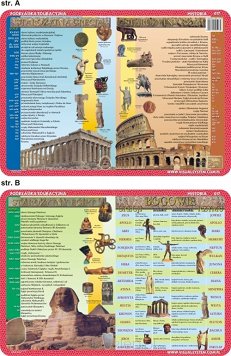 Podkładka edukacyjna Starożytny Egipt, Grecja, Rzym, bogowie Grecji i Rzymu