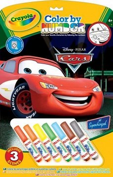 Kolorowanie po numerach Disney Cars