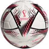 Piłka nożna Adidas Al Rihla Club Ball biało-czarno-różowa MŚ Qatar 2022