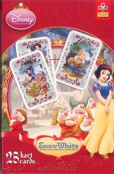 Gra zapewnia dużą dawkę śmiechu i ćwiczy spostrzegawczość, a talia z wizerunkiem Królewny Śnieżki z pewnością ucieszy fanów tej uroczej postaci Disneya.