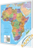 Afryka polityczna 106x120cm. Mapa do wpinania korkowa.