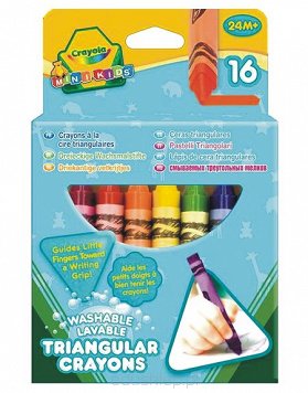 Kredki Świecowe Trójkątne 16 sztuk Crayola