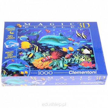 1000 Elementów 3D Delfin Clementoni