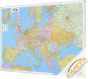 Europa polityczno-drogowa 170x120 cm. Mapa do wpinania korkowa.