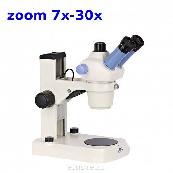 Doskonały mikroskop stereoskopowy o ergonomicznej i nowoczesnej konstrukcji przeznaczony do obserwacji stereoskopowych w świetle odbitym. Ma zastosowanie w wielu dziedzinach nauki.
Posiada możliwość dokupienia dodatkowych akcesoriów - okulary, obiektywy.