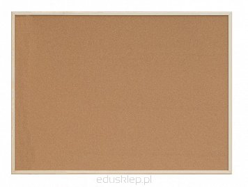 Tablica korkowa o wymiarach 200 x 100 cm wykonana z wysokiej jakości korka naturalnego do wykorzystania w szkole, biurze czy w domu.