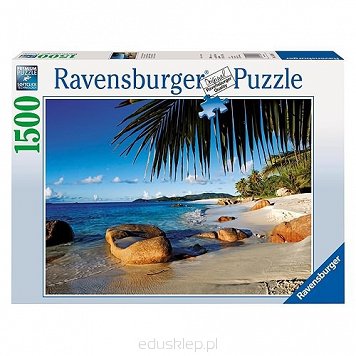 Puzzle 1500 Elementów Seszele Wyspa Cusin Ravensburger